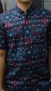 DGM Fashion  Kemeja Batik Salju Lengan Pendek 6186