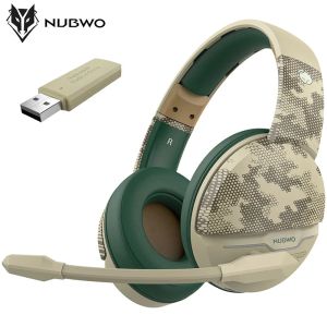 Nubwo | NUBWO G08 Dual Wireless Headsets Gamer with Microphone 2.4Ghz Wireless Gaming Headphones for PS5 PS4 PC Mobile Tablet