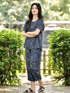 RONGJINSHENG | Women Loose Fit Leisure Cotton Suit