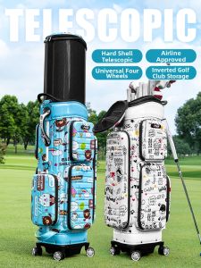 PGM GOLF | Air Travel Check-in Hardshell Expandable Rolling Duffle Bag