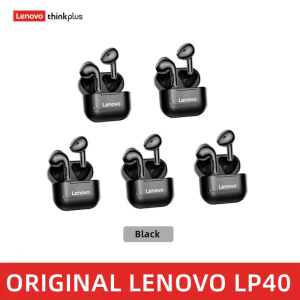 Lenovo | New Lenovo LP40 Pro Bluetooth V5.3 Earphones Punchy Bass Sound Headset Full Compatible Low Latency Game Sports Music Headphones