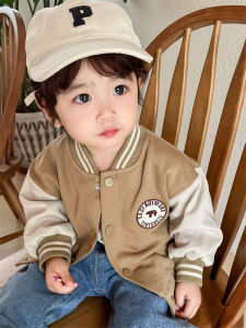 Korean Style Baby Boys Baseball Outfit Autumn Jacket Coat Children Fashionable Outdoors Clothes Spring Summer Autumn Cotton Blend