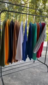 Kaos distro laki laki dan wanita dewasa lengan panjang Pakaian berkualitas dan murah meriah