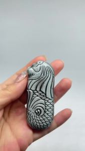 Rare Merlion shape Lighter Case For Bic J5 Mini Lighter Vintage Lighter Holder Creative Flip Cover Protective Shell No Lighter