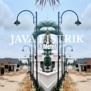 TIANG LAMPU JALAN MINIMALIS WARNA HITAM 3-4 METER