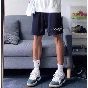 Quần Short in Chữ Thường Ngày Cho Nam Mùa Hè Cá Tính Hiphop Có Dây Rút Quần Thể Thao 5 Điểm Ống Đứng Quần Áo Trẻ Trung Thoải Mái