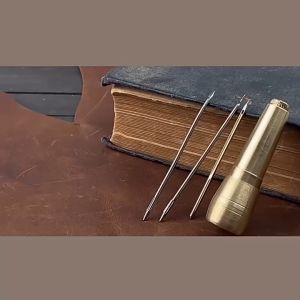 Alat Jahit Sol Sepatu Kulit + 3 Jarum Jahit Reparasi Sepatu Kanvas