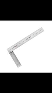 Aluminum Alloy Square Right Ruler Angle 90 Turning Ruler Woodworking Measuring Tool Gauge Angle Square Ruler 250-600mm