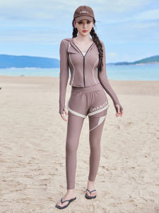 Ấm Áp Đồ Bơi Giữ Nhiệt Nữ Hai Mảnh Dài Tay Lặn Bơi Sứa Trang Phục Nhanh Khô Quần Áo Lặn Lướt Trang Phục