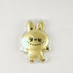 Labubu Gold 999 Keychain Cartoon Mobile Phone Accessory Best Friend Gift Charm Pendant Fashionable Digital Gear