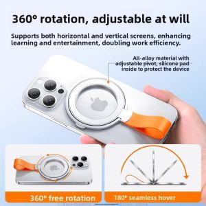 Magnetic 360-Degree Rotating Thin Phone Mount with Hook for Car and Universal Phone Case Compatible with Apple 16promax and Huawei