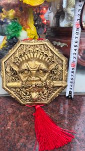 Mặt hổ phù 17cm (đk chéo 19cm) bằng đồng phong thủy dày 2cm nặng 0.8kg