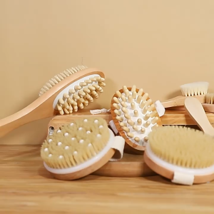 Bàn Chải Tẩy Tế Bào Chết 2 trong 1 - Lông Tự Nhiên Giảm Cellulite & Massage Tăng Tuần Hoàn