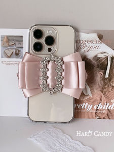 Hardcandy Original Korean Style Lace Diamond Buckle Butterfly Knot Transparent Mobile Phone Case for  17Promax16/14/15/13XSMax