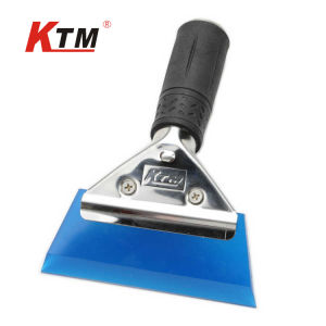 KTM Car Film Tool Stainless Steel Handle Soft Rubber Scraper(GA-01) Non-Damaging Glass Film Water Scraper Automotive Care