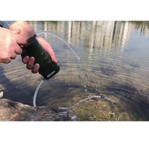 Individual Water Purifier Portable Ceramic Membrane Water Purifier Field Emergency Water Purification Camouflage Equipment with 0.01 Micron Small UF Water Filter 5000L Purification Capacity for Outdoor Survival