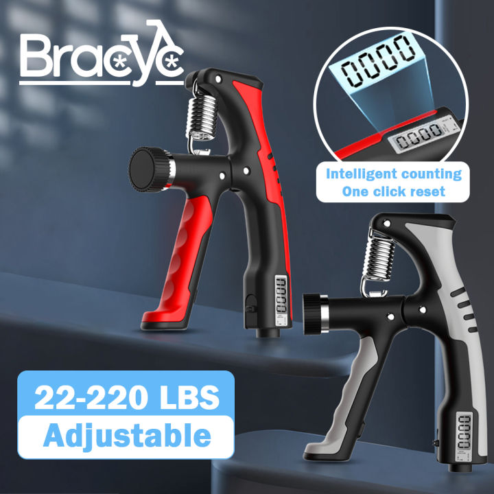 10-100kg Adjustment Hand Grip Strengthener hand Counter Forearm ...