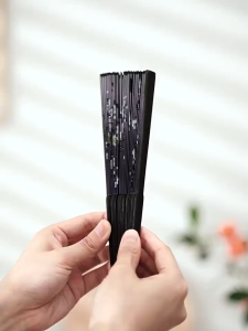 NEW！Elegant Folding Fan Wedding Photo Prop Bamboo