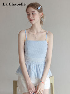 La Chapelle | Sleeveless Strap Top Halter Backless Slimming Summer Blouse
