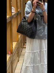 Sheepskin diamond Gotot bag chain single shoulder large capacity shopping bag commuting simple wandering bag