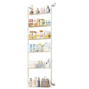 Wall Door Storage Rack Multi-layer  No-drilling