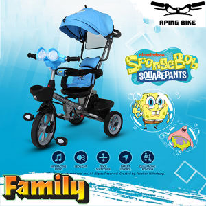 Sepeda Roda Tiga Family F-329HT Kursi Putar 360° Musik Tricycle Anak
