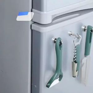 Tools Strong Magnetic Hooks Heavy Duty Magnet Hooks for Hanging - with Neodymium & Non Scratch Adhesive