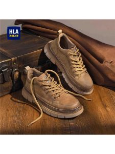 HLA | New Winter Insulated Retro British Thick Sole Boots