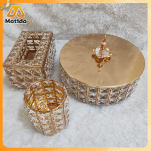 Metal crystal candy box glass jar deer head Storage / Gelas Kaca / Tempat Permen Dengan Penutup / Tempat Penyimpanan Kosmetik / Tempat Perhiasan / Toples Cantik