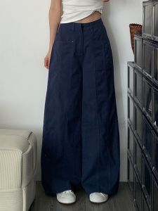 Quần Jeans Denim Công Sở Xanh Lục Cạp Cao Quần Ống Rộng Ôm Dáng Quần Dài Đến Sàn Thiết Kế Cho Người Cao Cấp