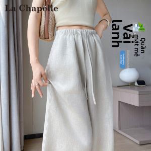 La Chapelle | Quần Vải Tencel Lanh Mỏng Hút ẨmThoáng Mát Cao Thun Rộng