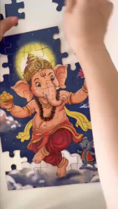 Little Traditions Ganesha Puzzle 48 pieces Ages 4+ Screen-free activity Frame-worthy keepsake