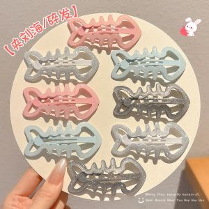 2025 New Dopaamine Colored Fishbone Hair Clips Womens Childrens Side Bangs Hair Clip Headwear Fragrant Hair BB Clip Hairpins