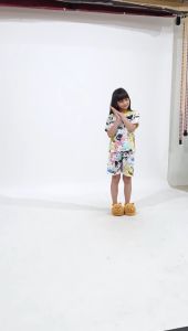 Kiminori SANI.ST Setelan Baju Anak Perempuan Lengan Pendek