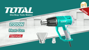 Máy thổi nhiệt Khò Nhiệt 2000W TOTAL TB20045 Có thể điều chỉnh nhiệt độ - Hàng chính hãng.