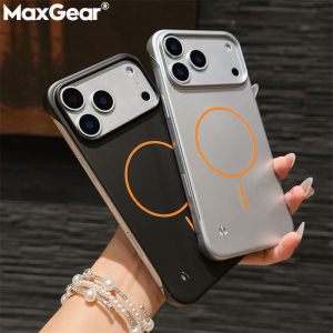 Slim Matte PC Frameless Wireless Charging Magnetic For Magsafe Case For iPhone Air 17 16 15 14 Plus 13 12 11 Pro Max Hard Cover