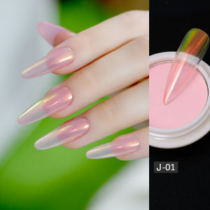 Aurora Fairy Dust Nail Art Magic Mirror Powder Butterfly Shaped Solid No Dust Floating New 2023 Model Nail Beauty Tool