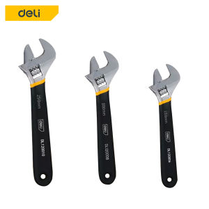 คุณค่าผลิตภัณฑ์ Deli ประแจเลื่อน ประแจ ปะแจ กุญแจเลื่อน ประแจอเนกประสงค์ ประแจเลื่อนด้ามจับหุ้มยาง ขนาด 6-8-10-12 นิ้ว ปรับปรุง