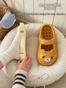 XIXITIAO | Soft Cute Bear Design Arch Support Slip-resistant Clogs