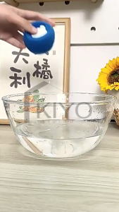 KIYO Bola Spons Pembersih Pakaian Anti Kusut Reusable Untuk Mesin Cuci / Spons Filter Penghilang Bulu Rambut Pakaian