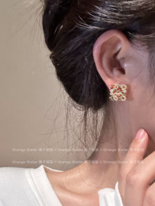 Full Drill Letter Earrings Womens Fashion Jewelry Zircon Stone Studs  out Design Sensation Summer High End Feeling