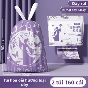 LUOCHENG | Túi Rác Dây Kéo Không Làm Mắt Cay Dùng Tại Nhà
