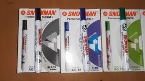 Klik-Beli Spidol Permanen AG-12 Marker Snowman / Spidol Permanent Tidak Bisa Hapus - 1 Pcs