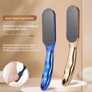 Glass Nano Foot Scrub Board Professional Dead Skin Removal Foot Callus Exfoliator Pedicure Stone for Heels And Sole Care