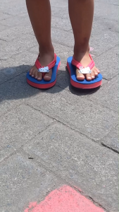 Hello Kitty Ada Tali Belakang Sandal Jepit Anak Kecil Baru Bisa Jalan Balita Baby Perempuan Cewek