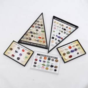 2026 Mini Natural Stone Beads Ornament Box Collection Natural Crystal Stone Reiki Ofore Specimens Collection Gift Wholesale