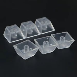 R4 Transparent ABS Keycaps for Mechanical Keyboard Backlit Unlettered Cherry Gateron Matte Anti-Ghosting 6/10PCS