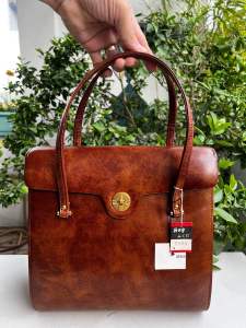 Túi 2hand phom xách tay sang trọng da mộc vintage cực đẹp của Nậht -T443