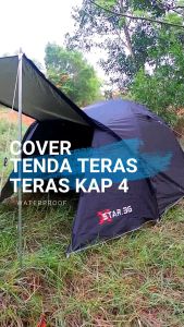 Lapisan Tenda Teras XSTAR 3.G: Outer Tenda Camping Dome Kap 4 Cover Tent Waterproof