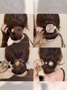 Retro Rose Hair Ties: High Elasticity Hair Ropes & Korean Style